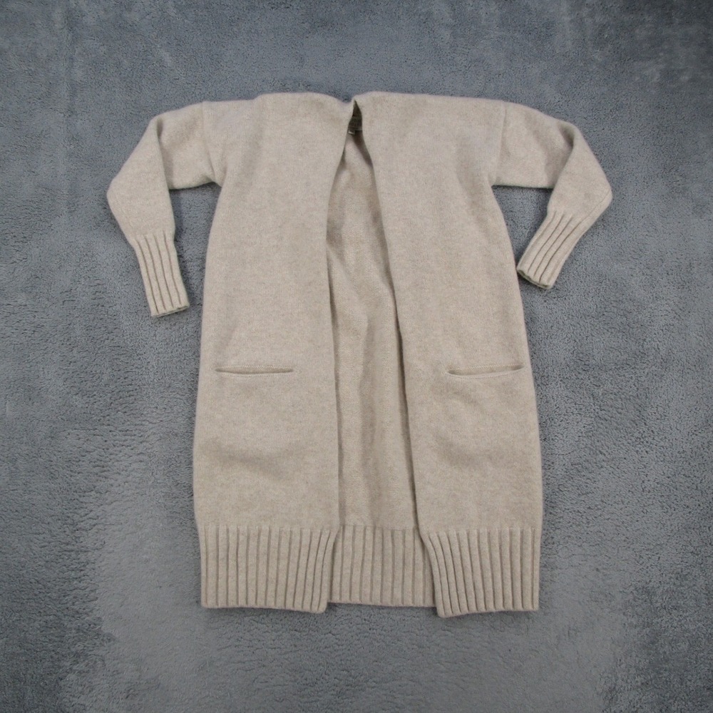 Studio Nicholson Murphy Lambswool Long Cardigan Oatmeal Beige Made in UK Sz 00